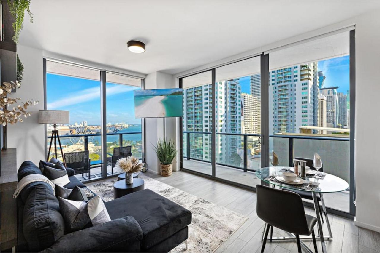 Corner Condo W/ Unrivaled Views Miami Exterior foto